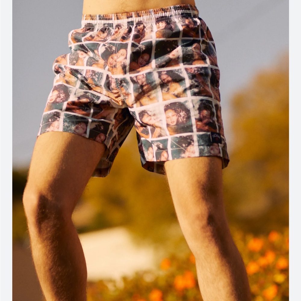 NOAH x Antonio Lopez swim trunks
